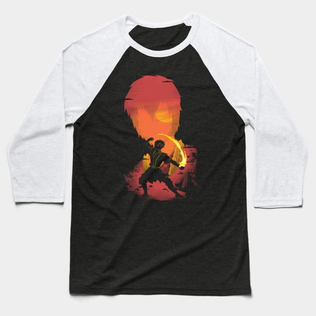 Prince of Fire Baseball T-Shirt by Donnie